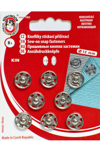 GKK o 46 PATENTKY STŘÍBRNÉ Ø 12mm